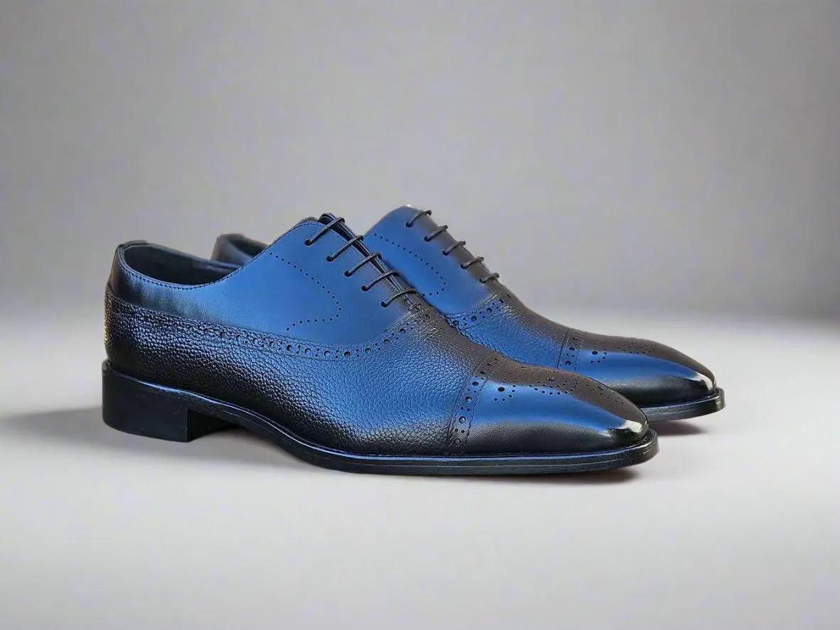 Cap Toe Oxford Leather Sole