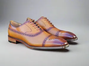 Cap Toe Oxford Leather Sole