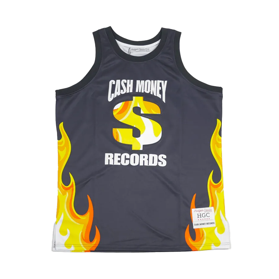 CASH MONEY RECORDS BLACK BASKETBALL JERSEY