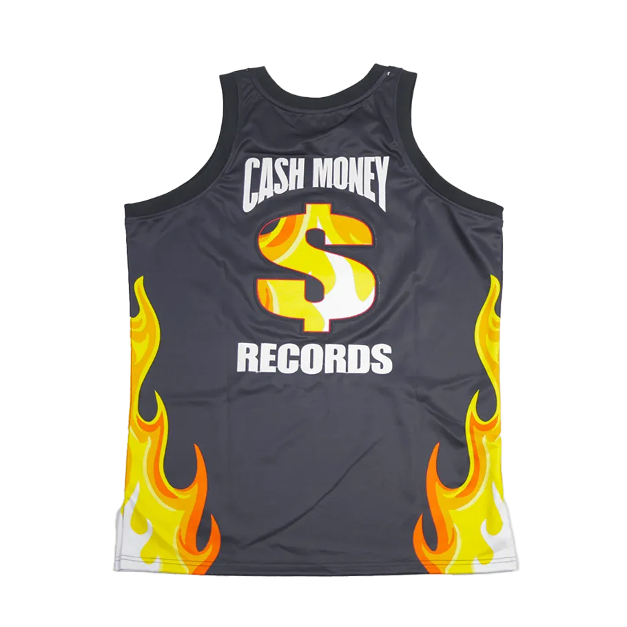 CASH MONEY RECORDS BLACK BASKETBALL JERSEY