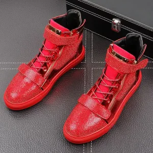 Casual high top shoes Flats Male