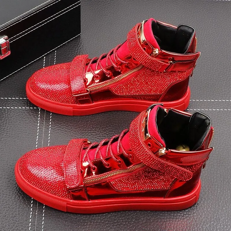 Casual high top shoes Flats Male