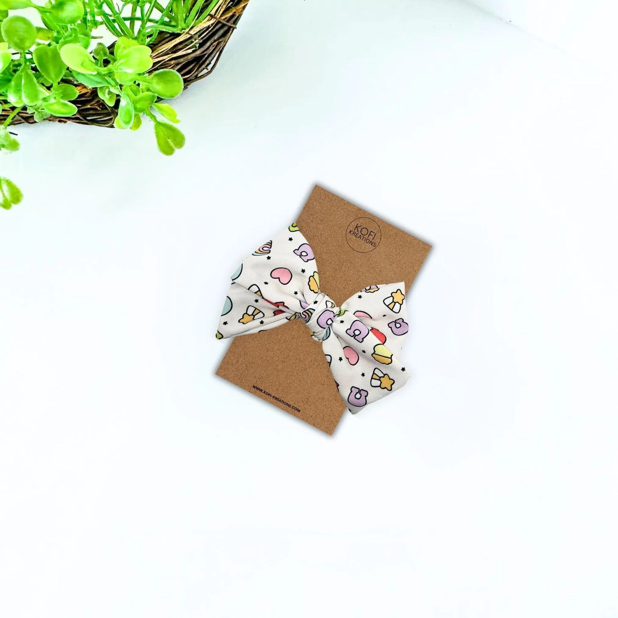 Charms Hand-Tied Hair Bow