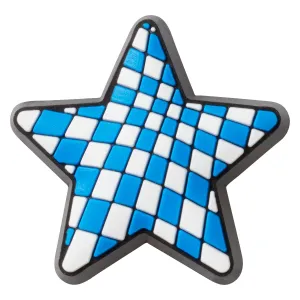 Checkered Blue Star Jibbitz