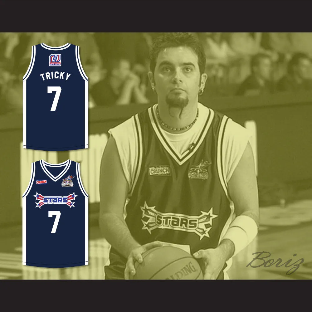Chris 'Tricky' Kirkpatrick 7 Stars Basketball Jersey Rock N' Jock All Star Jam 2002