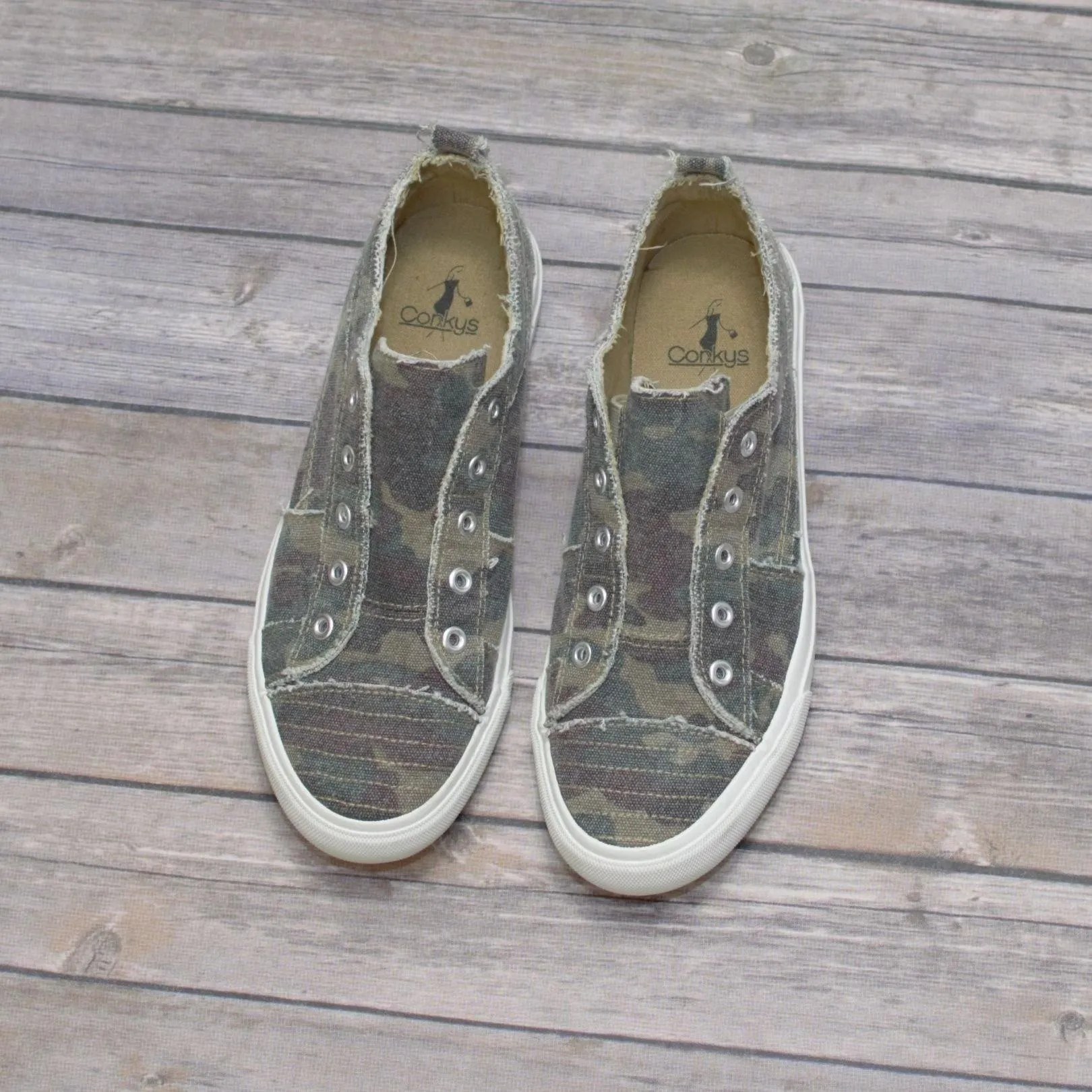 Corkys Babalu Camo Slip On Fashion Sneaker