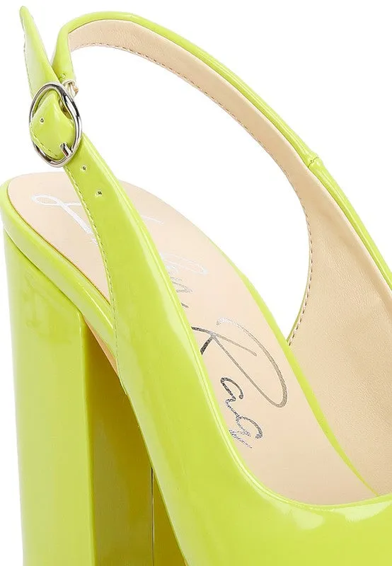 Dalaney Slingback High Block Sandals