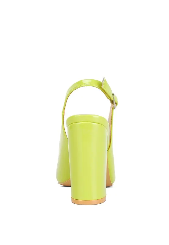 Dalaney Slingback High Block Sandals