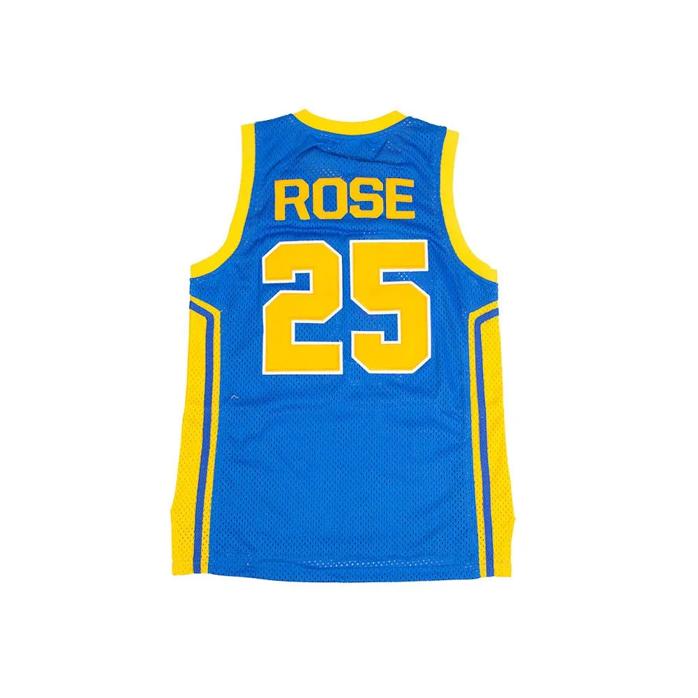 Derrick Rose Blue Youth High School Basketball Jersey