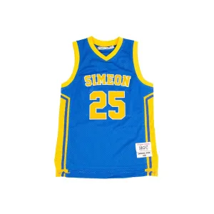 Derrick Rose Blue Youth High School Basketball Jersey