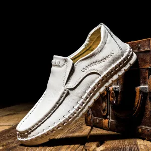 Designer Casual Shoes Men Wide Genuine Leather Loafers Flat Slip On Moccasins Male Sneakers Oxford Shoes Luxury High Quality