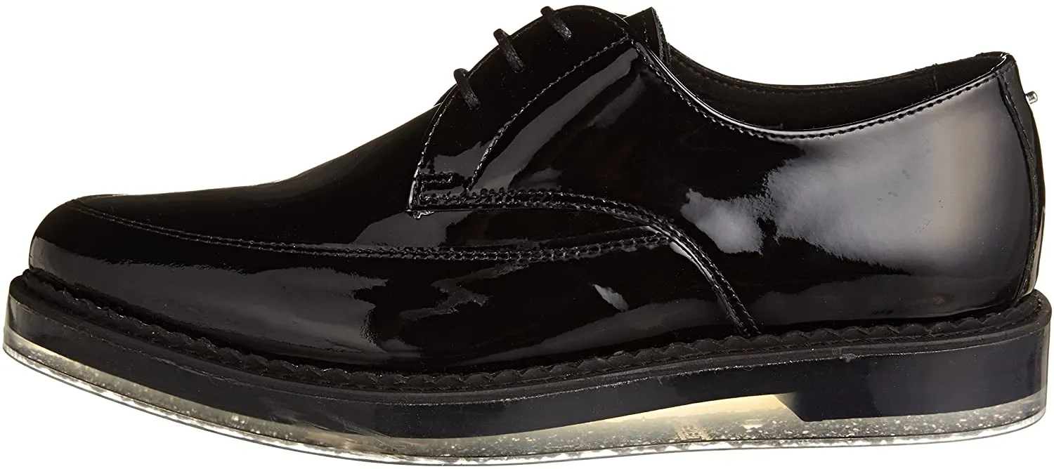 Diesel Women's Kalling Oxford Fashion Casual Dress Black Leather Shoes
