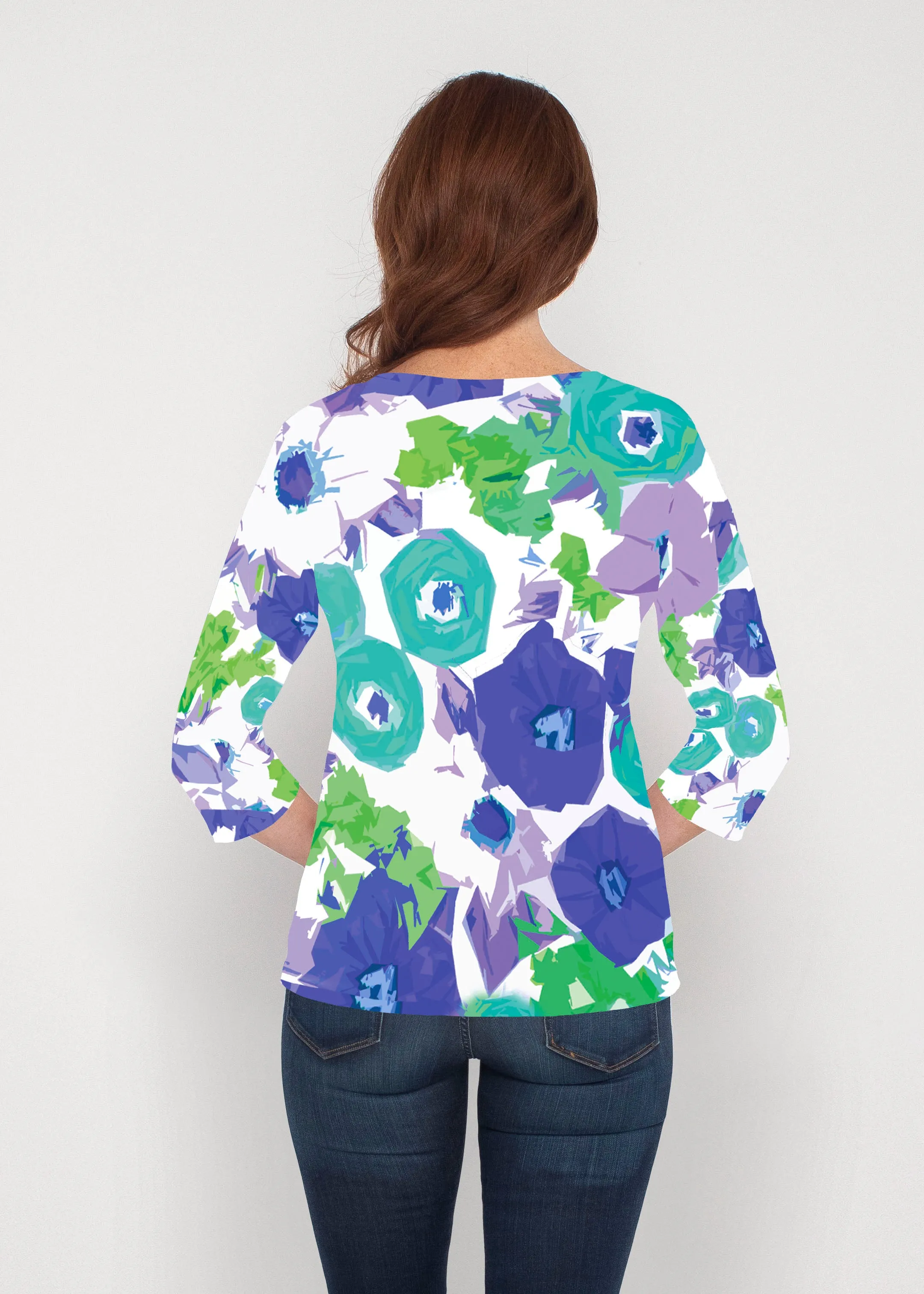 Dotsy (19202) ~ Signature 3/4 Sleeve V-Neck Top