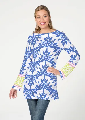 Eccentric (8043) ~ Banded Boatneck Tunic