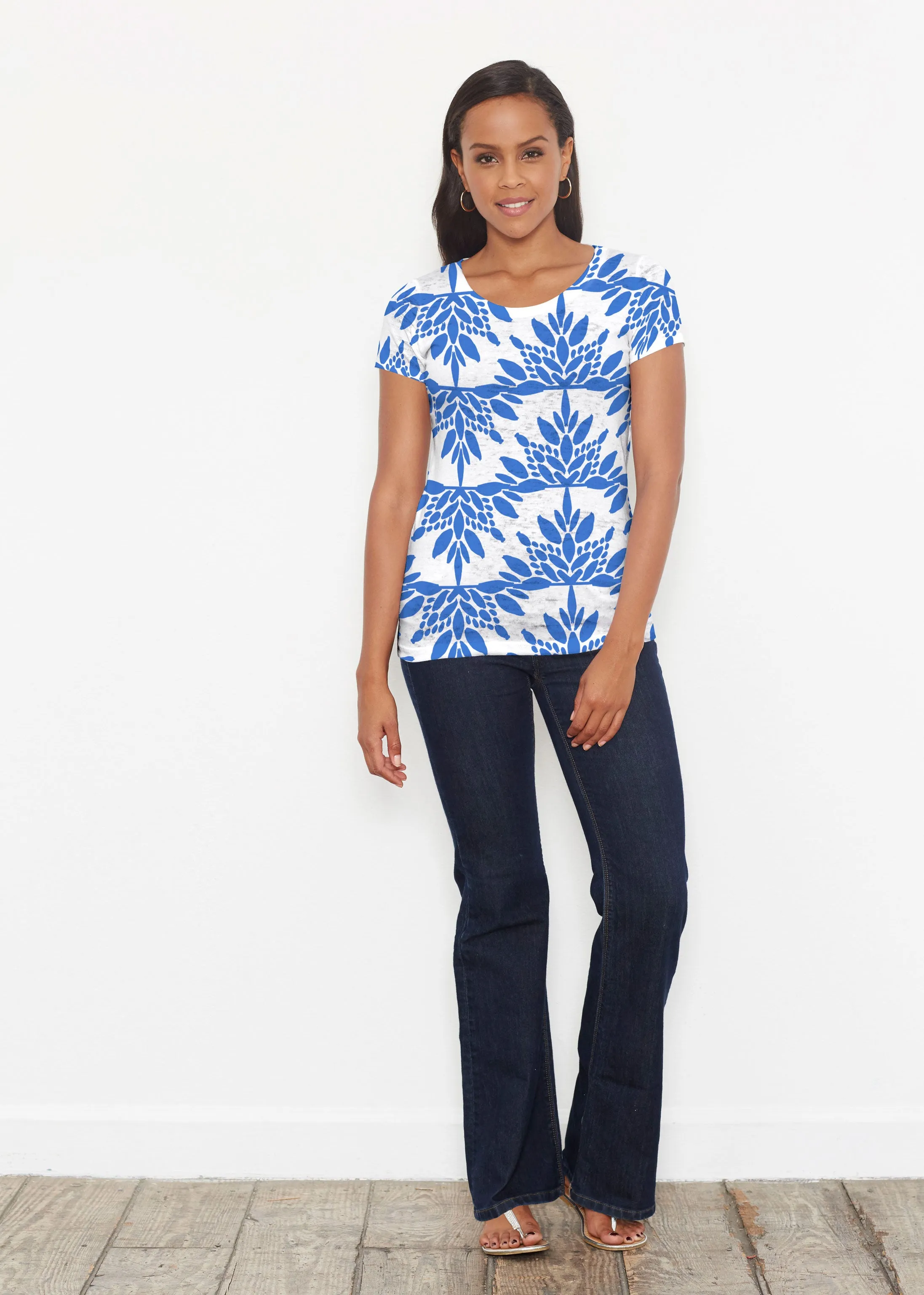 Eccentric (8043) ~ Short Sleeve Scoop Shirt