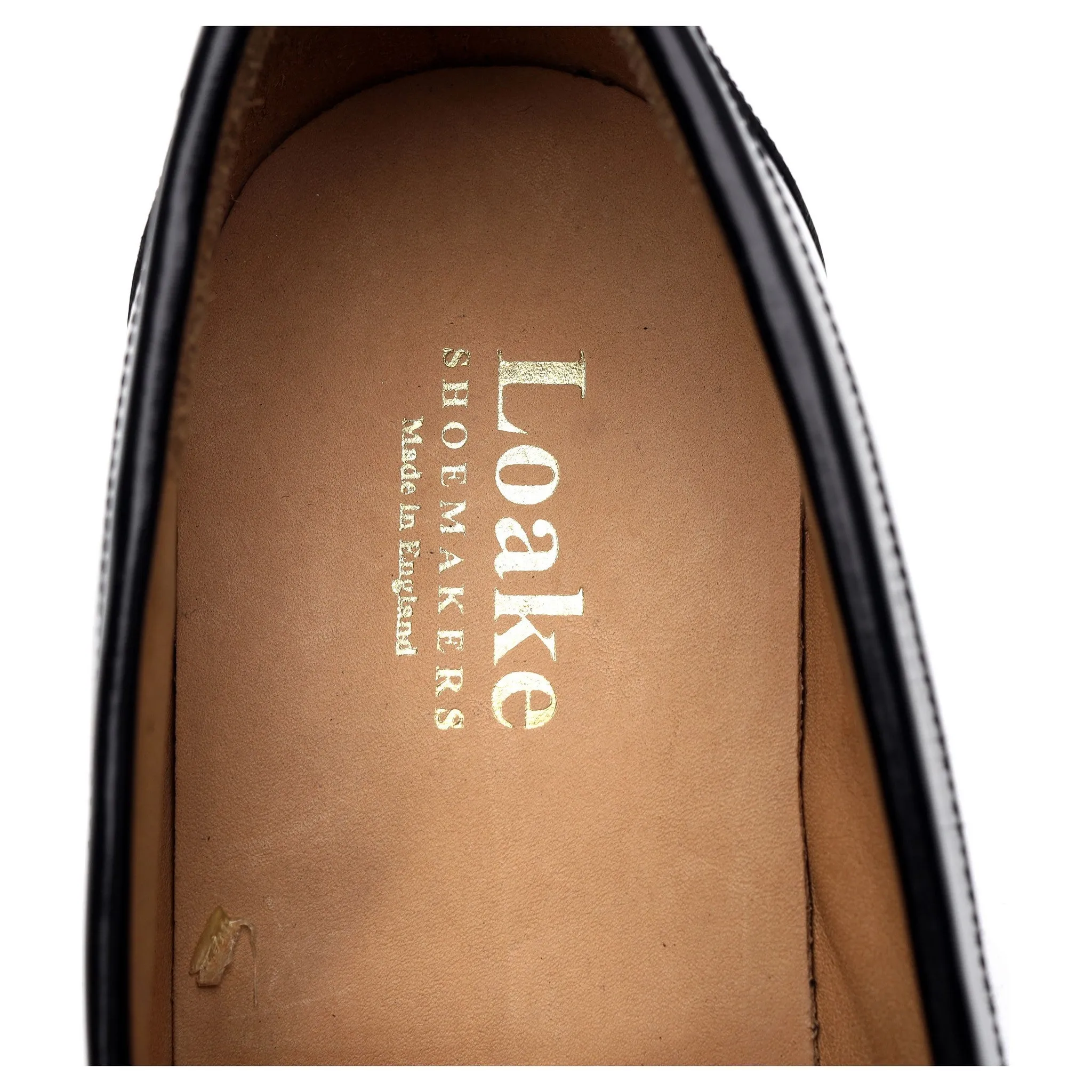 'Eton' Black Leather Loafer UK 7 F