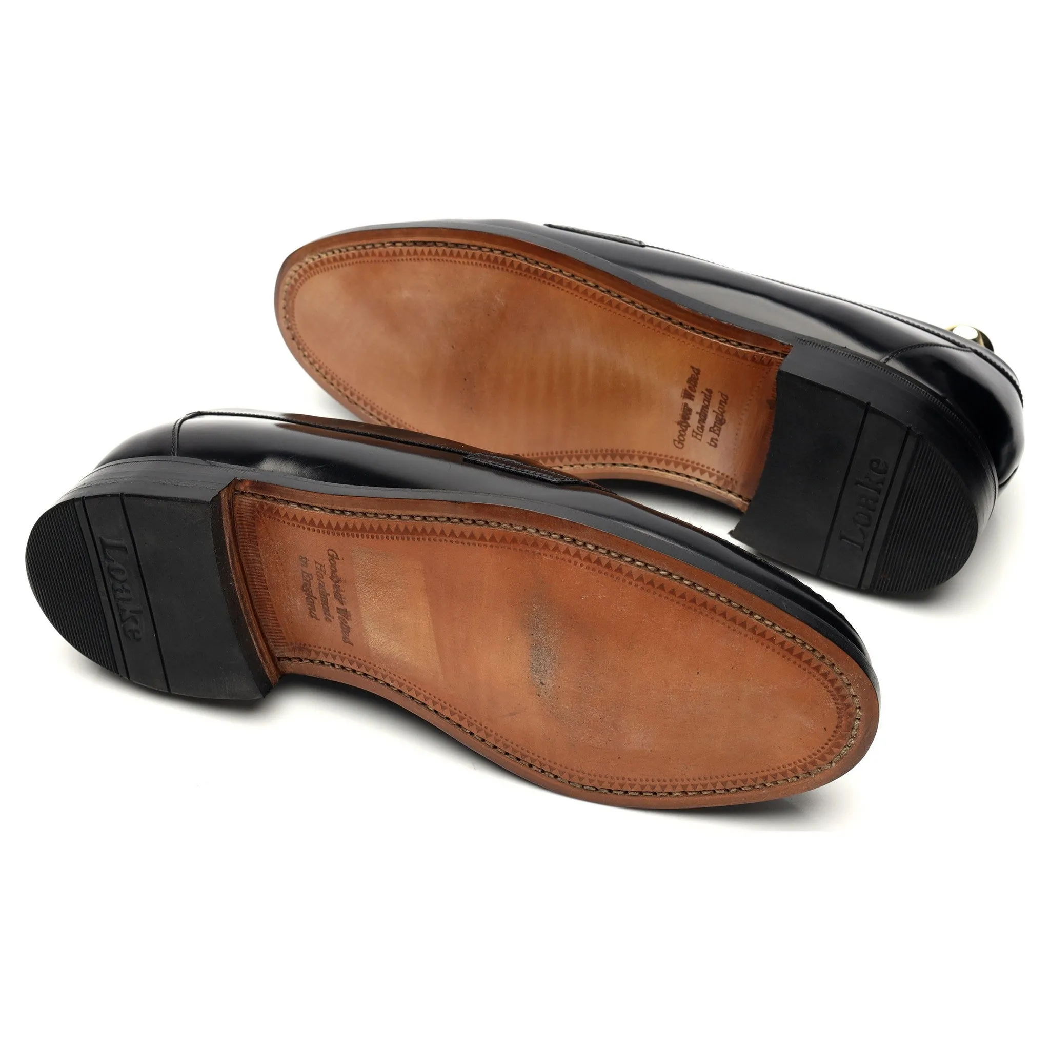 'Eton' Black Leather Loafer UK 7 F
