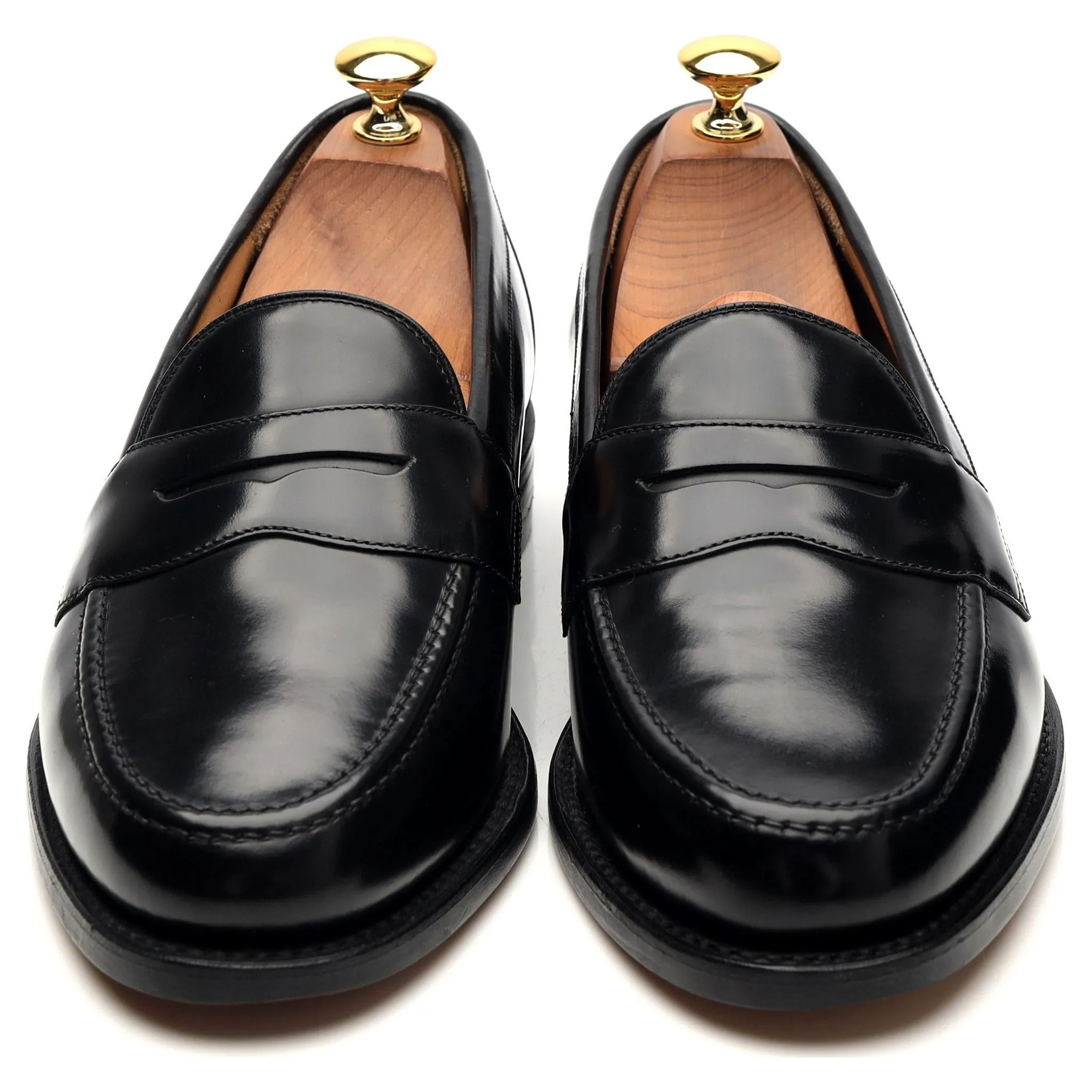 'Eton' Black Leather Loafer UK 7 F