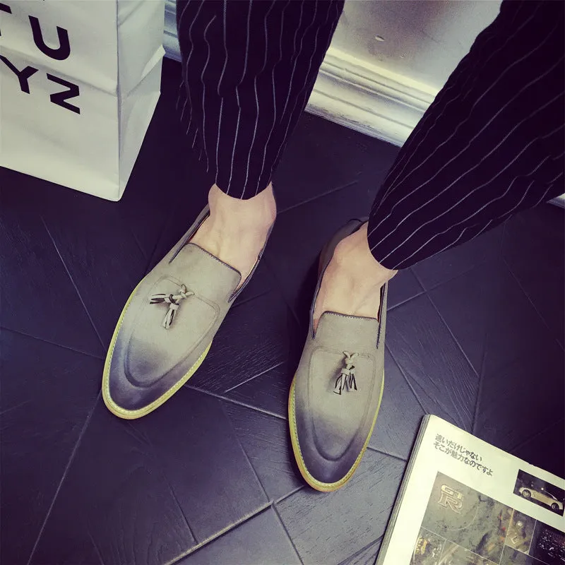 Fashionable Men's Tassel Slip-On Loafers