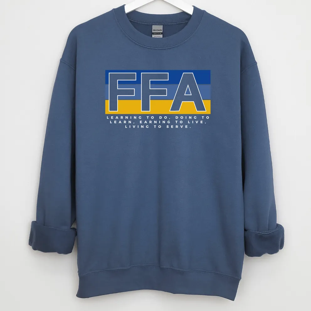 FFA Color Block Crewneck (S-3XL) - Multiple Colors!
