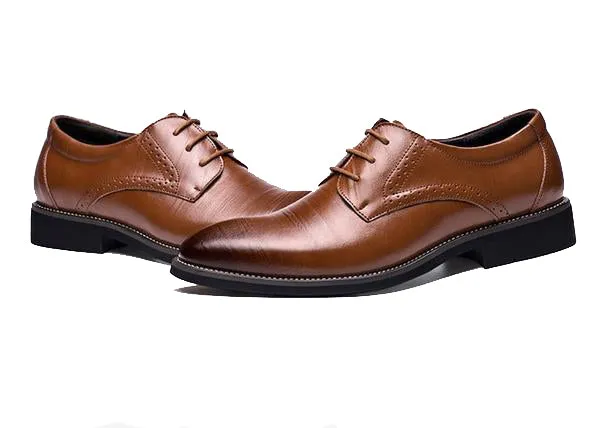 Flat Classic Leather Dress Shoes