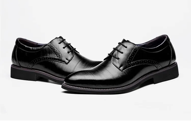 Flat Classic Leather Dress Shoes