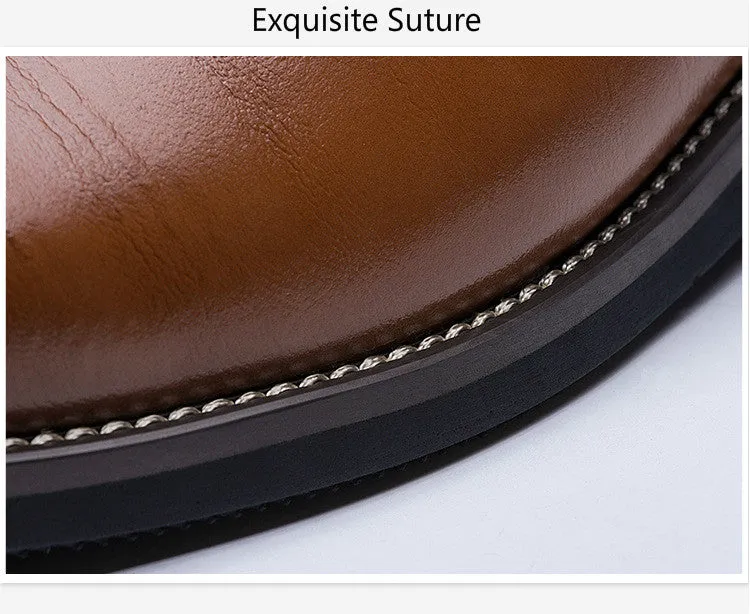 Flat Classic Leather Dress Shoes