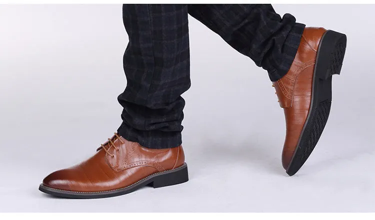 Flat Classic Leather Dress Shoes