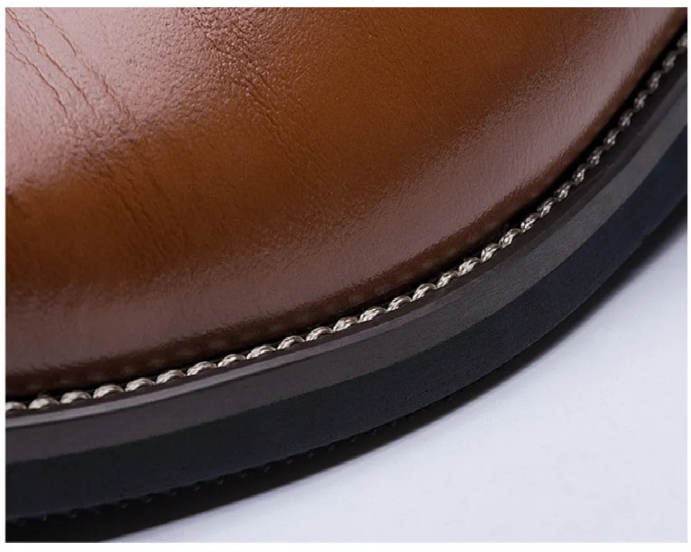 Flat Classic Leather Dress Shoes