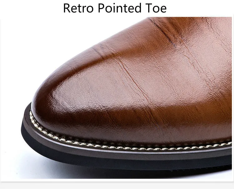 Flat Classic Leather Dress Shoes