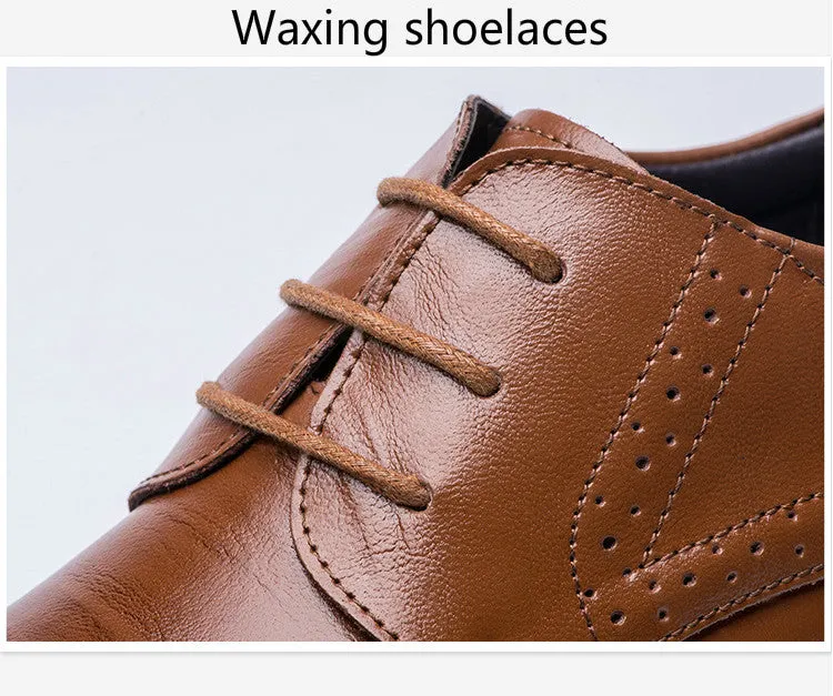 Flat Classic Leather Dress Shoes