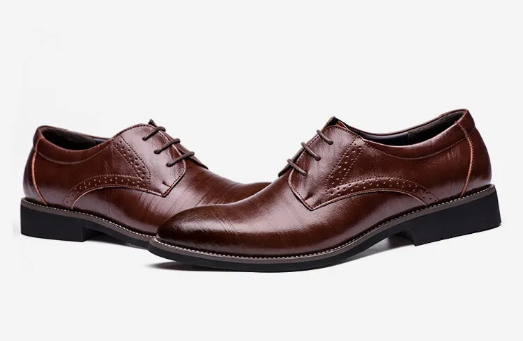 Flat Classic Leather Dress Shoes