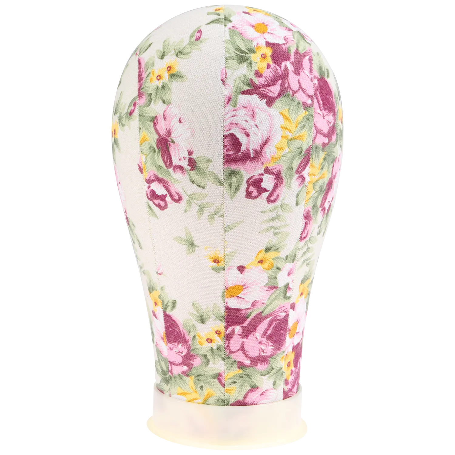 Flower Print Poly  Block Canvas Head 21"