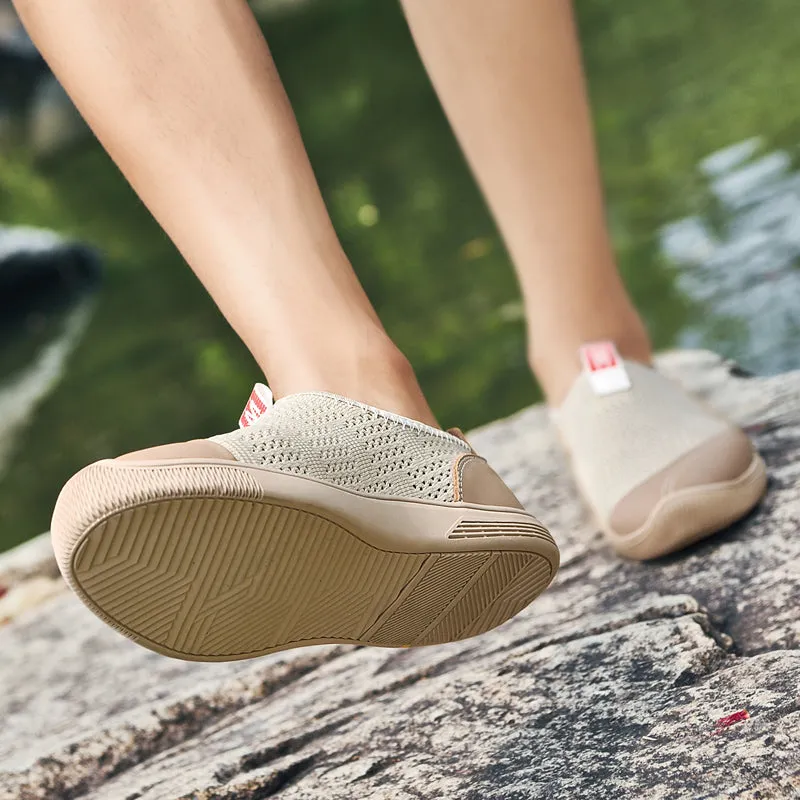 Fly Knitting Sneakers Flat Men's Casual Shoes