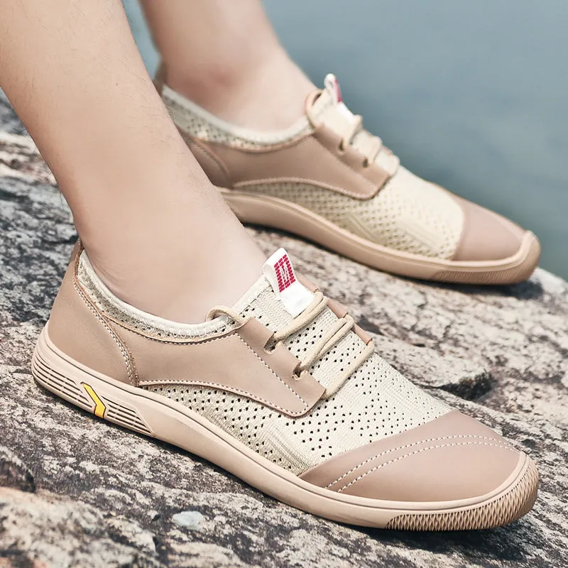 Fly Knitting Sneakers Flat Men's Casual Shoes