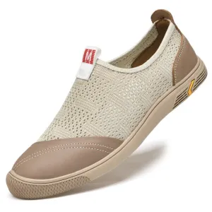 Fly Knitting Sneakers Flat Men's Casual Shoes
