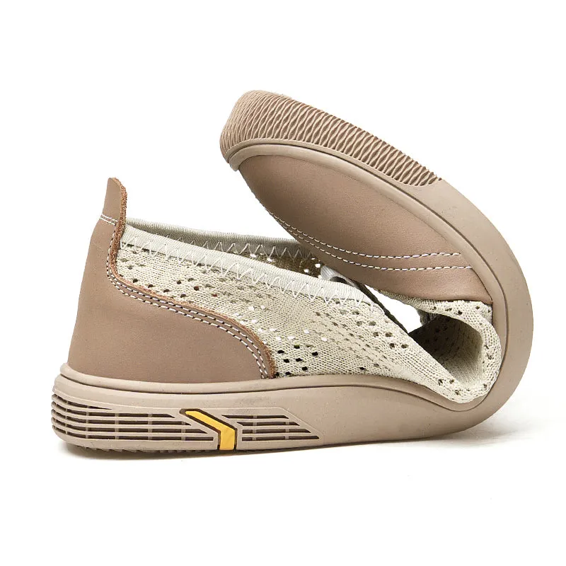 Fly Knitting Sneakers Flat Men's Casual Shoes