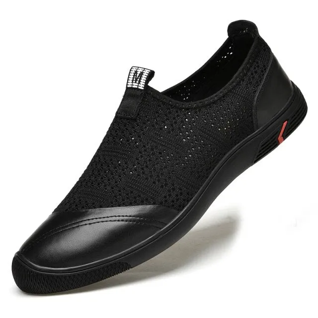 Fly Knitting Sneakers Flat Men's Casual Shoes