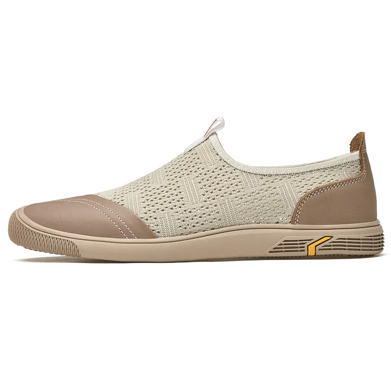 Fly Knitting Sneakers Flat Men's Casual Shoes