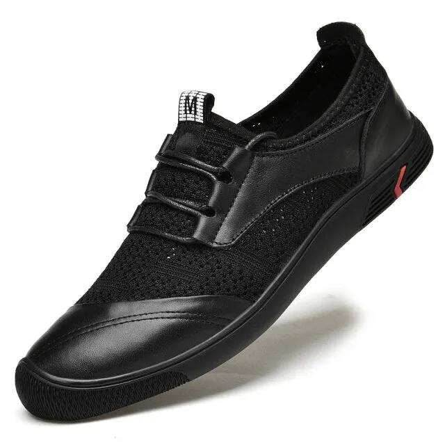 Fly Knitting Sneakers Flat Men's Casual Shoes
