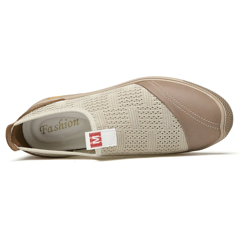 Fly Knitting Sneakers Flat Men's Casual Shoes