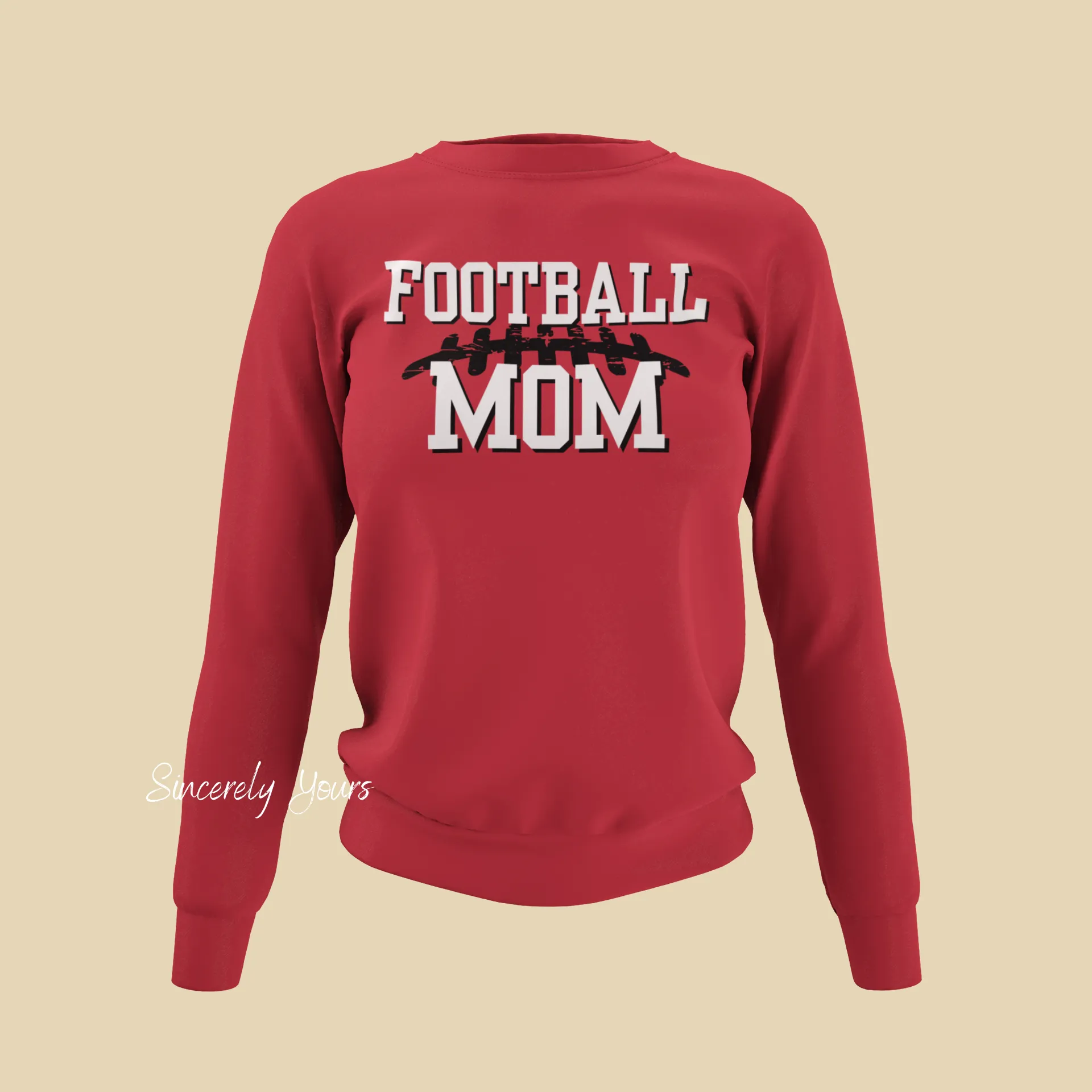 Football Mom with custom colors - Sweatshirt