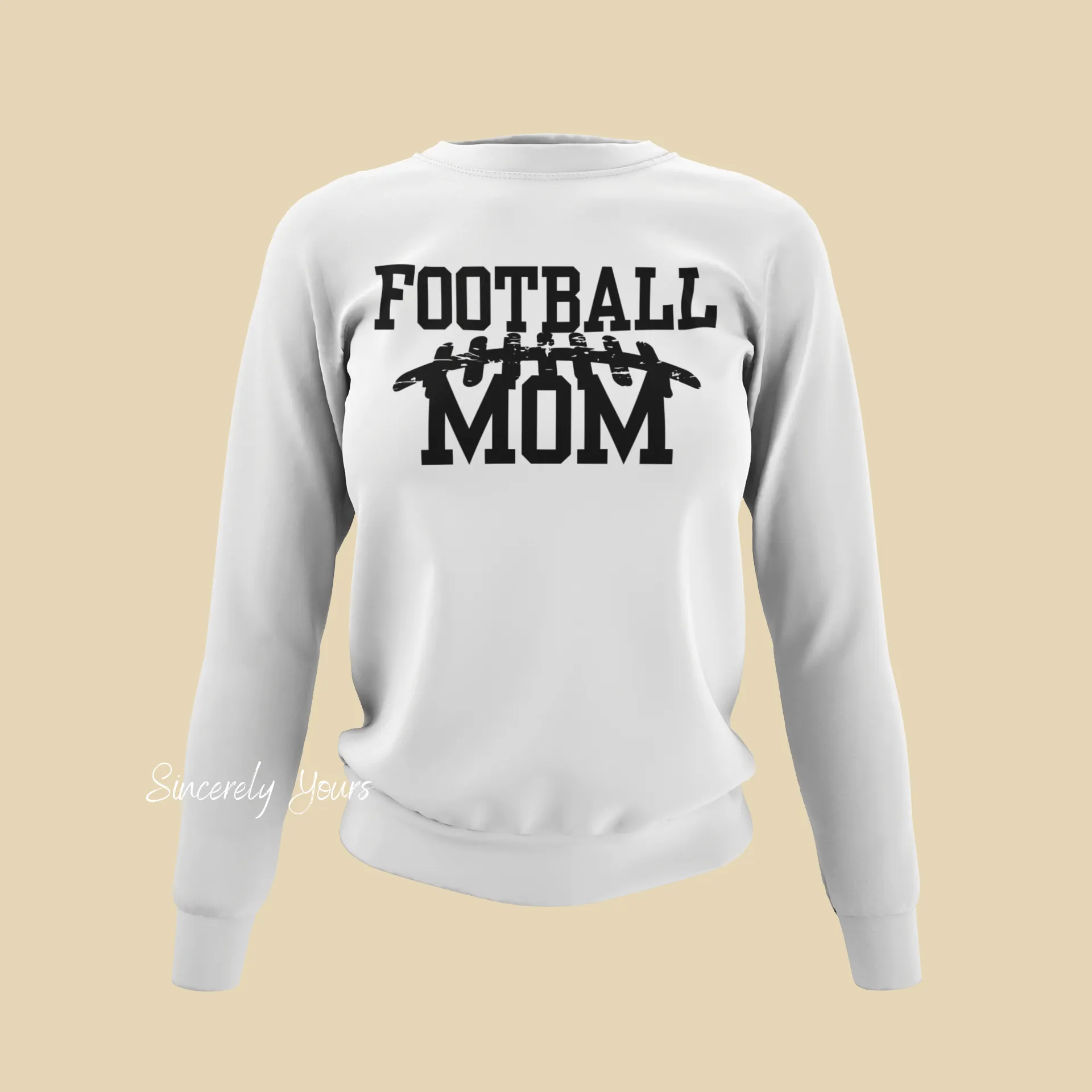 Football Mom with custom colors - Sweatshirt