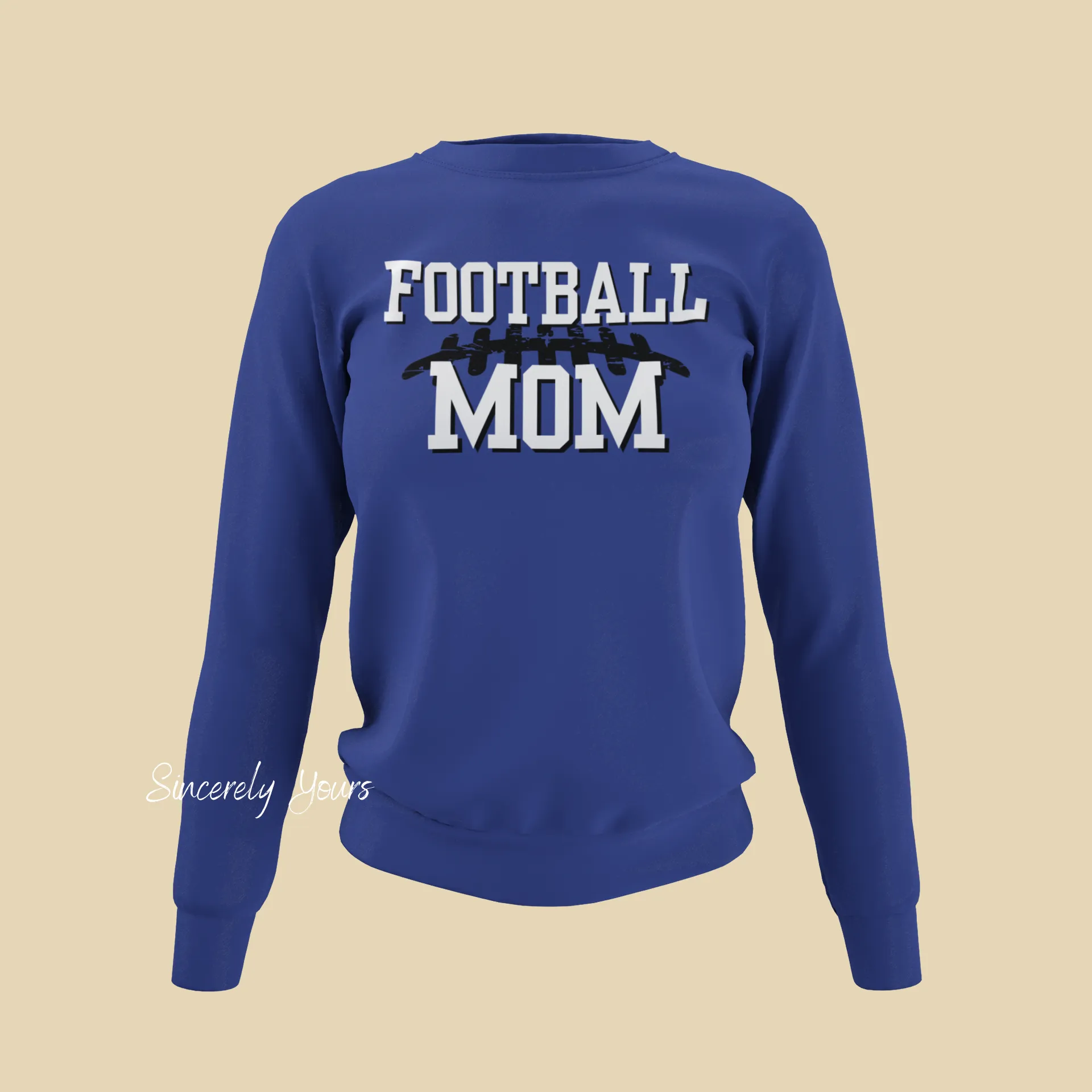 Football Mom with custom colors - Sweatshirt