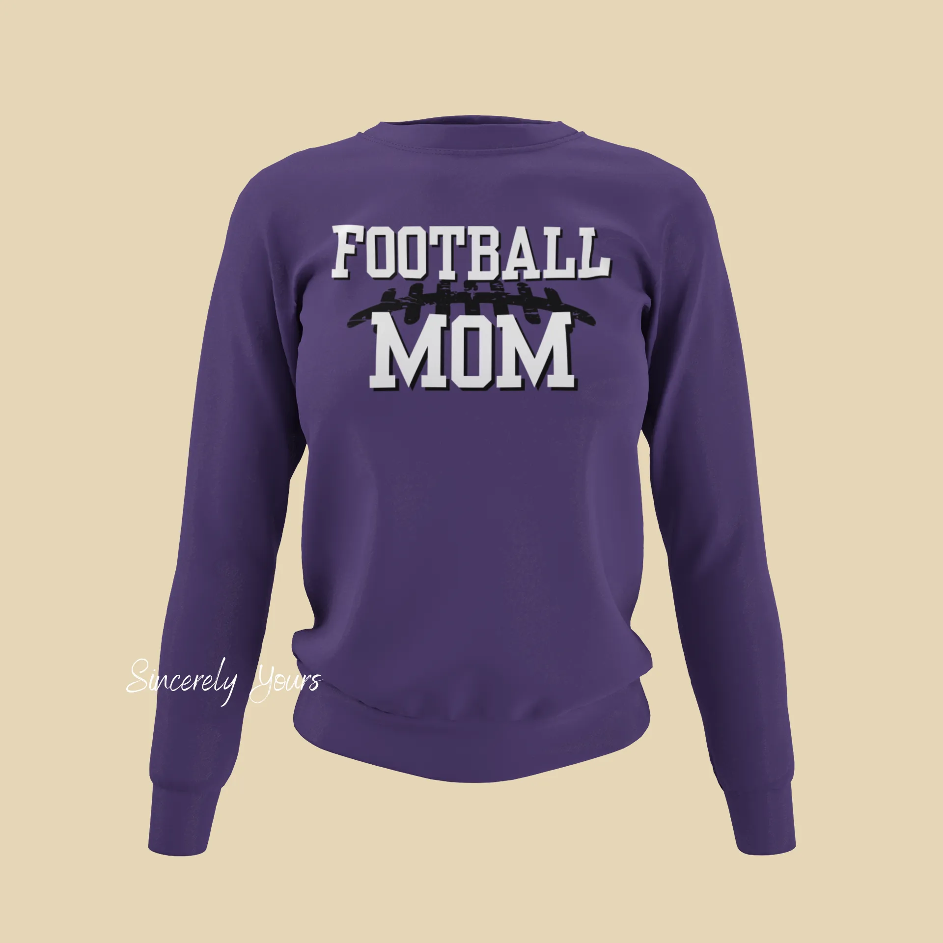 Football Mom with custom colors - Sweatshirt