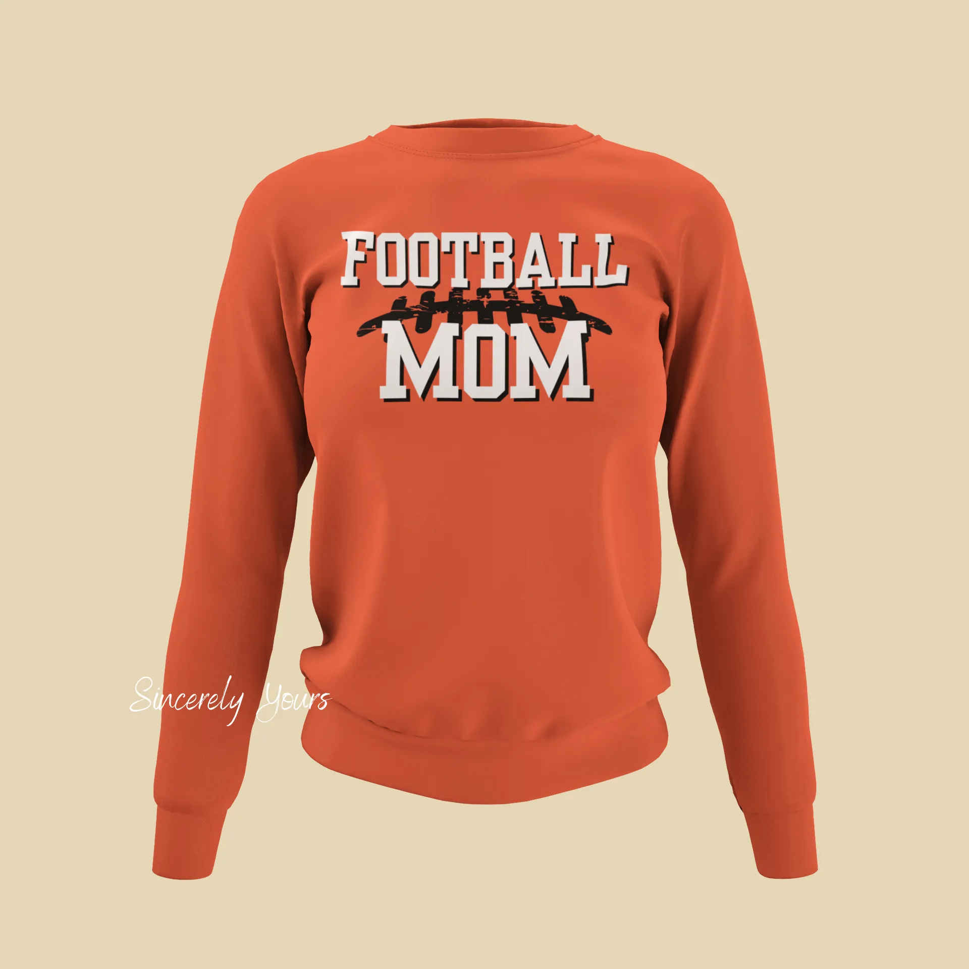 Football Mom with custom colors - Sweatshirt
