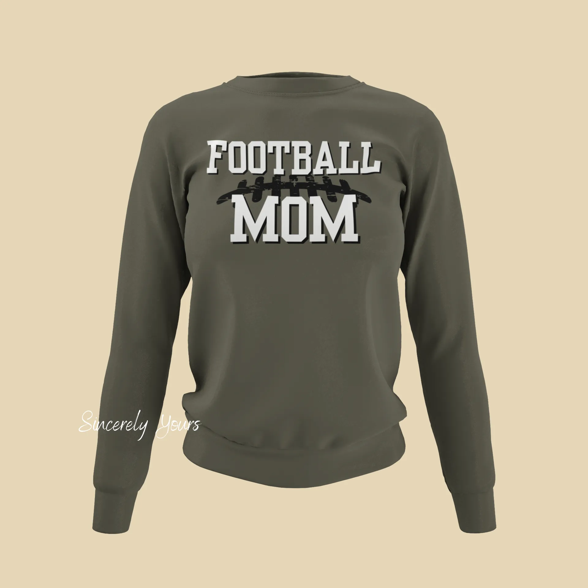 Football Mom with custom colors - Sweatshirt