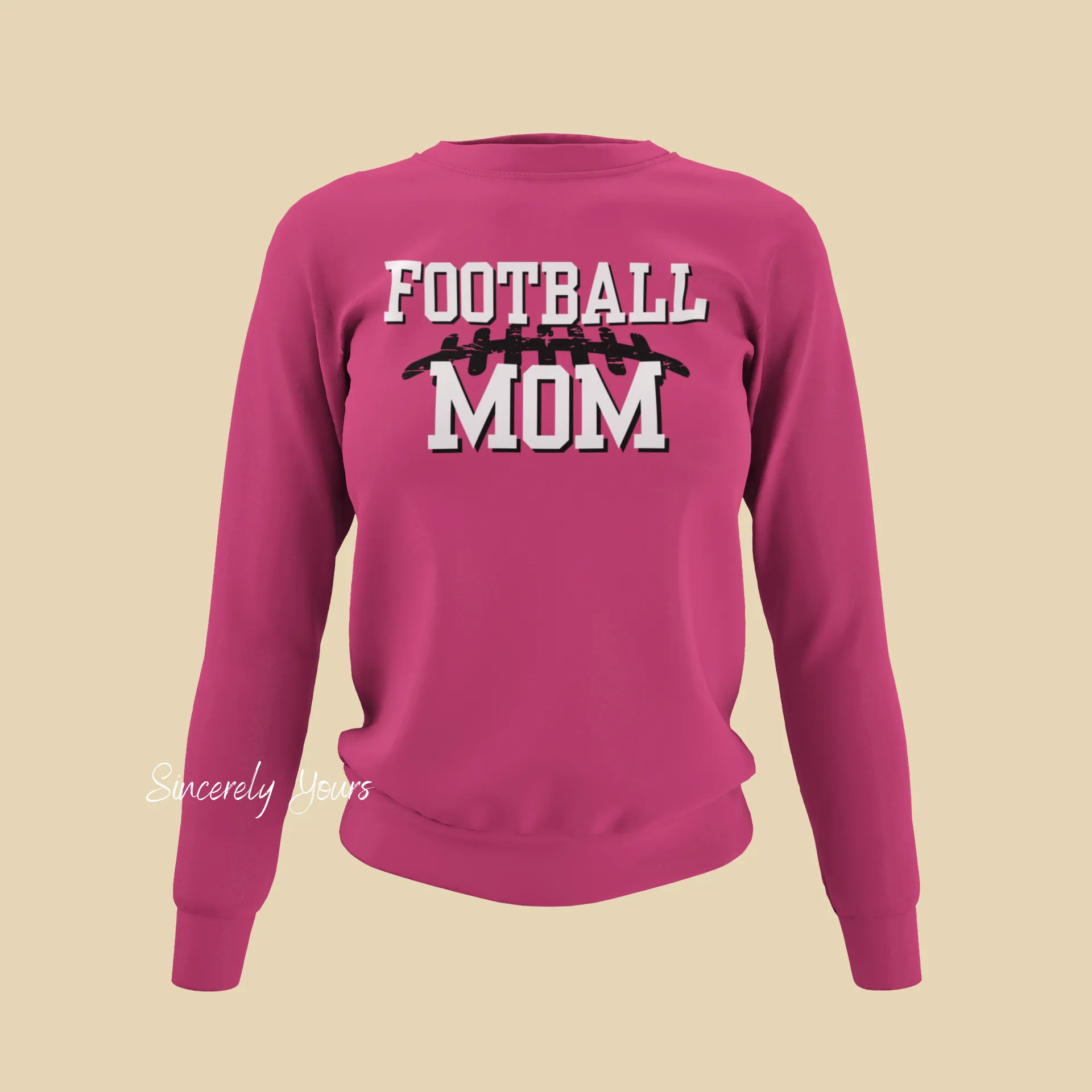 Football Mom with custom colors - Sweatshirt