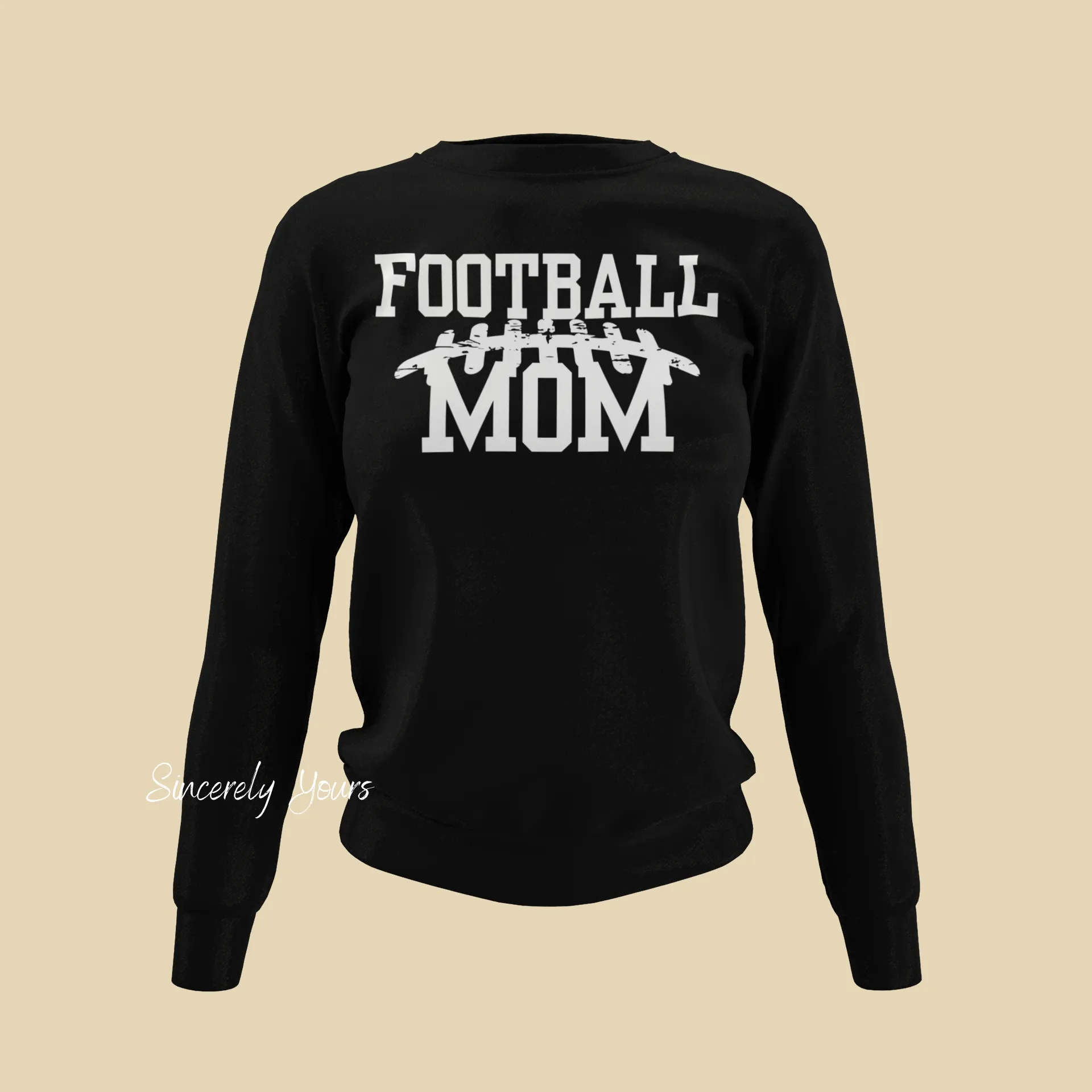 Football Mom with custom colors - Sweatshirt