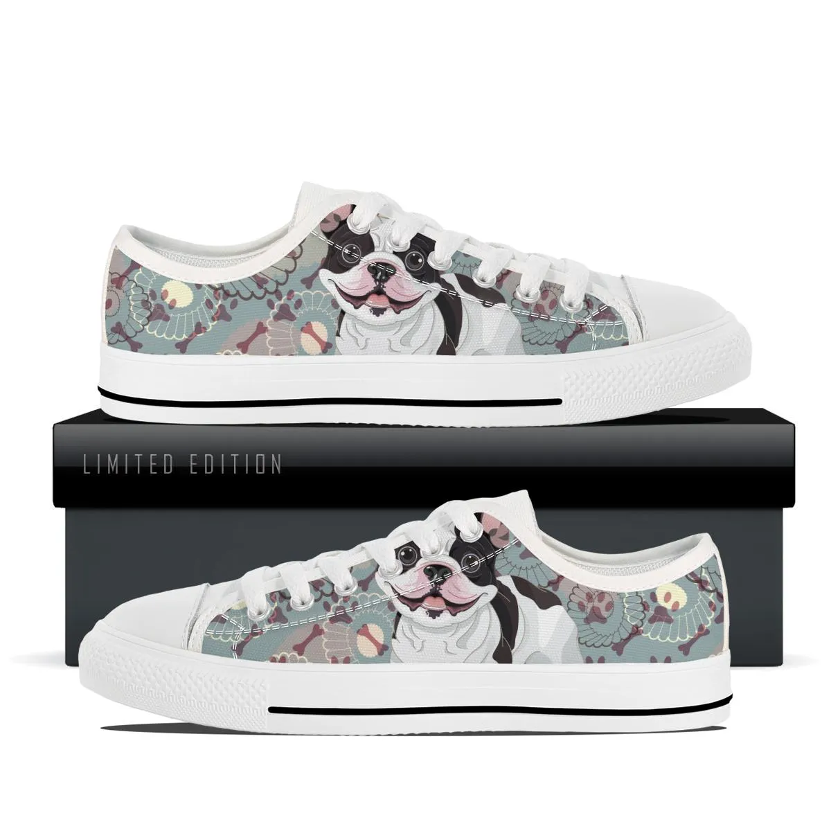 French Bulldog Canvas Shoes